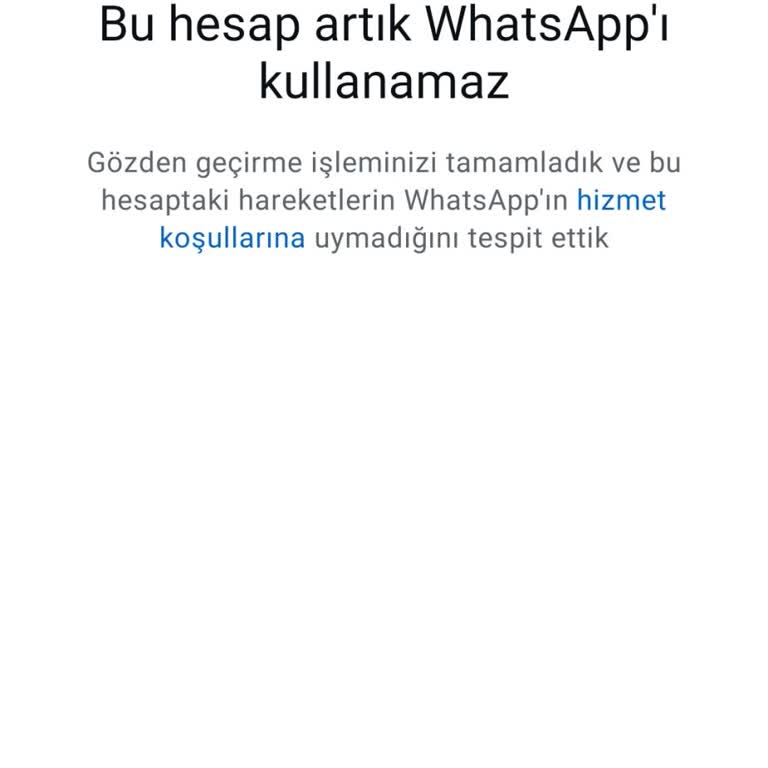 WhatsApp Hesabım Haksız Yere Engellendi