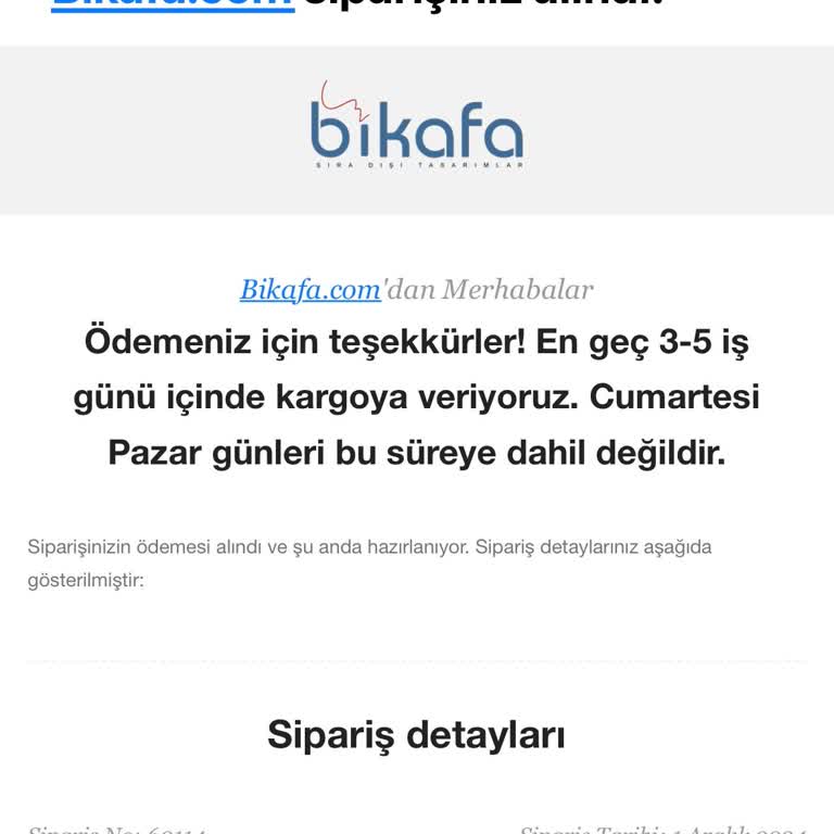 Yanlış Numara Nedeniyle Teslim Edilemeyen Sipariş