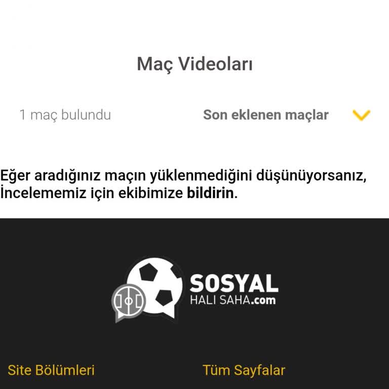 Spor Parkındaki Maç Yayın Sorunu