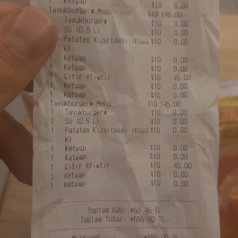 Eksik Menü Ve Yanıltıcı Bilgilendirme