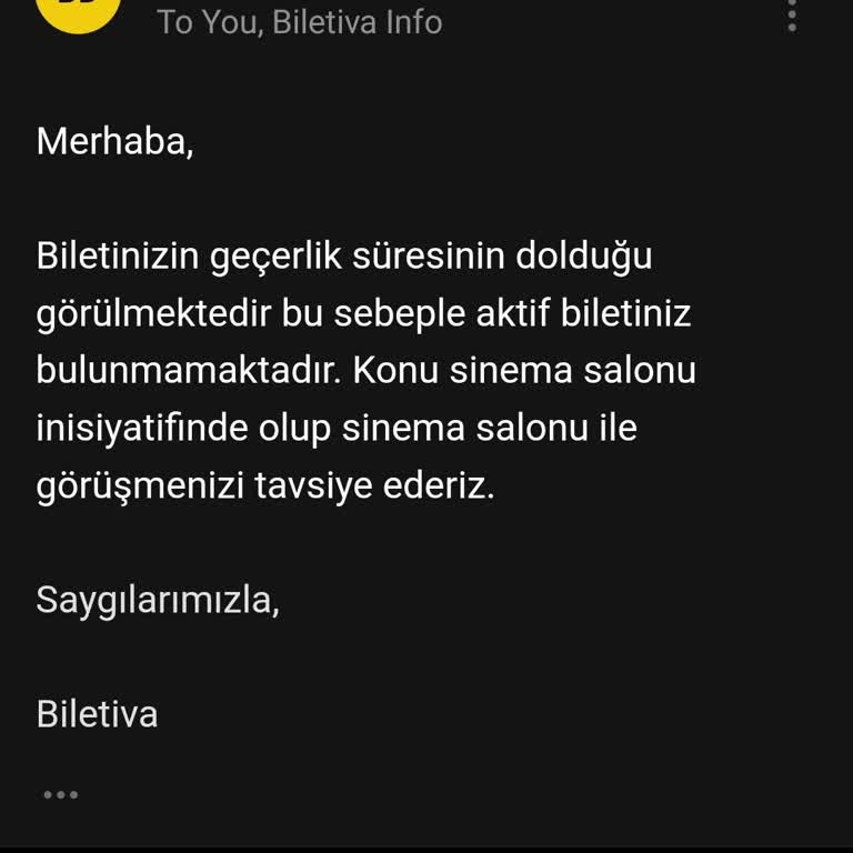 Biletiva'nın Tarih Hatası Mağduriyeti