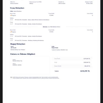 Haksız Bagaj Ücreti Mağduriyeti