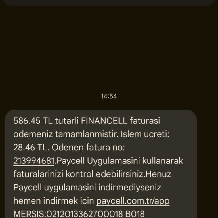 Yanlış Fatura Bildirimi: Turkcell Hattım Yok!