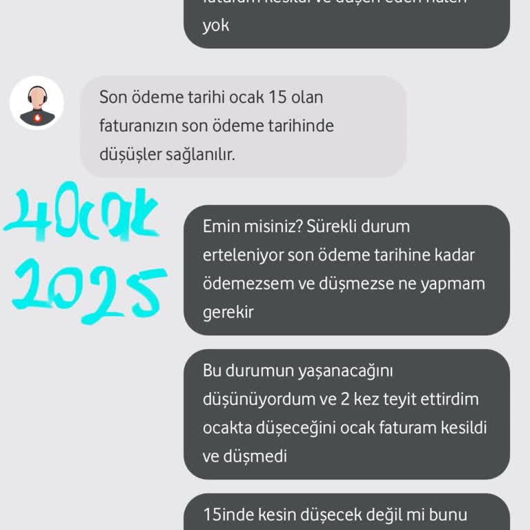 Vodafone Fatura İadesinde Sürekli Ertelenen Sorun
