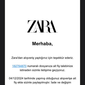 Zara'da Müşteri Hizmetleri Ve Değişim Sorunu