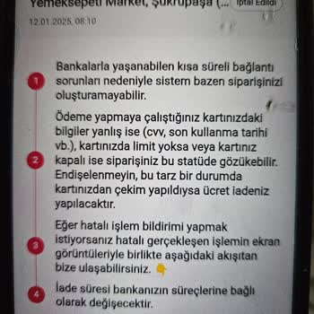 Hatalı Çekim Ve İlgisiz Müşteri Hizmetleri