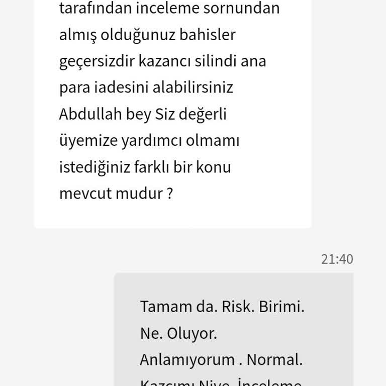 Kazancımı Silen Güvenilmez Site