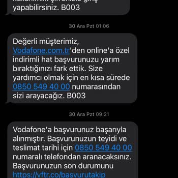 Vodafone Üyelik Başvurum Neden İptal Edildi