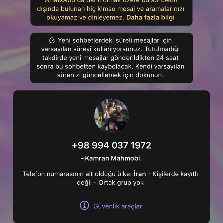 WhatsApp Üzerinden Gelen İstenmeyen Arapça Mesajlar