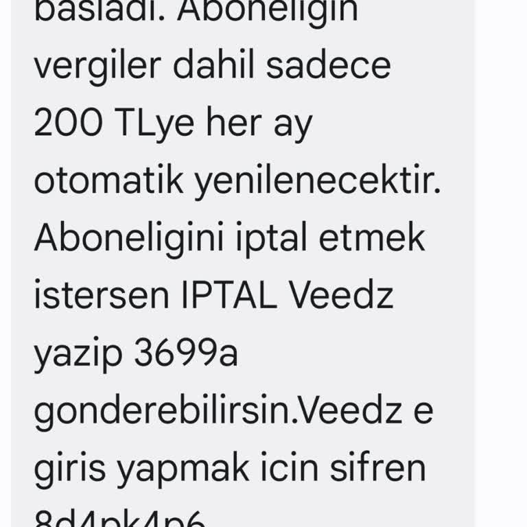 Beklenmedik Abonelik Ücreti Şoku