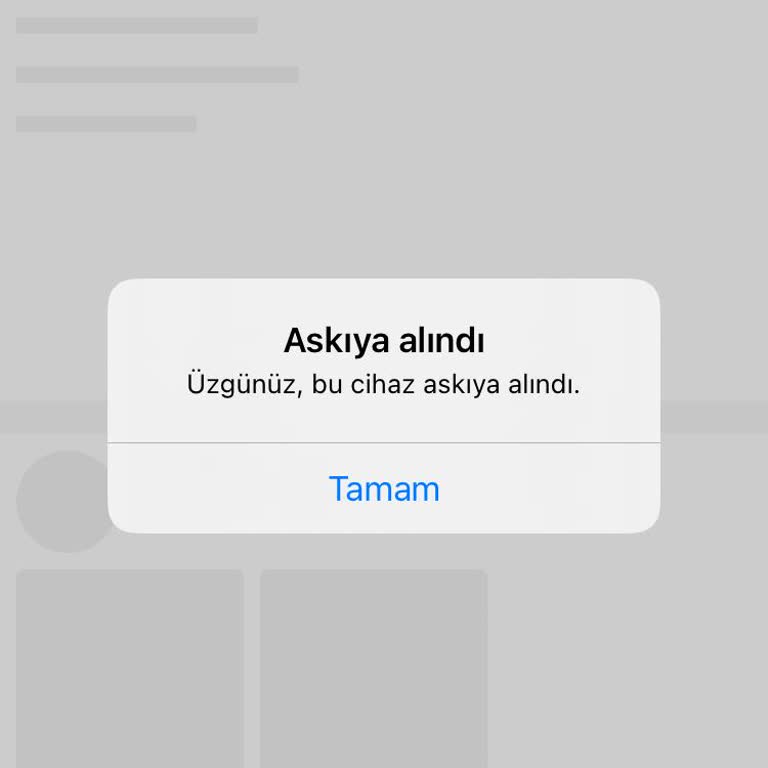 Cihaz Askıya Alınma Sorunu Ve Destek Eksikliği