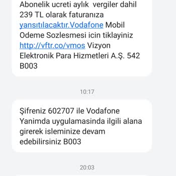 Vodafone'dan İzinsiz Abonelik Ve Yüksek Fatura Şoku