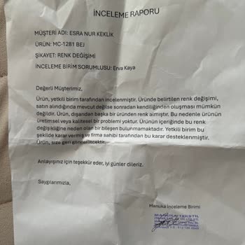 Kalitesiz Ürün Ve Yetersiz Müşteri Hizmeti Deneyimi