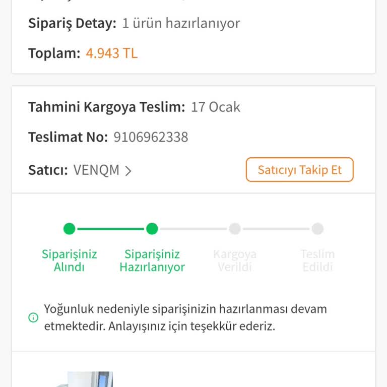Trendyol'da Teslimat Sorunu Ve Yanıltıcı Bilgilendirme