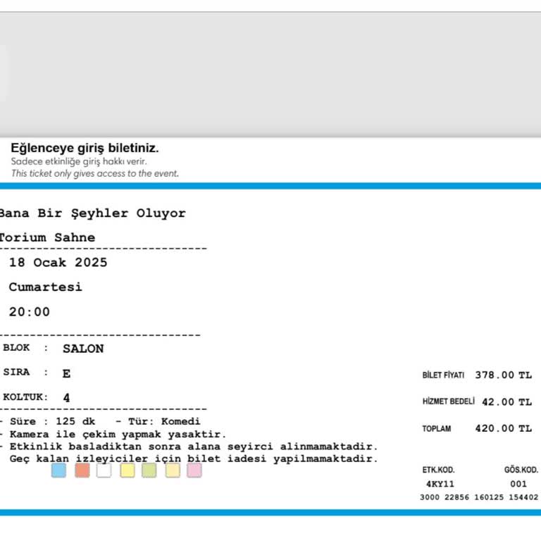 Biletix'in İptal Edilen Oyun İçin Bilet Satışı Mağduriyeti