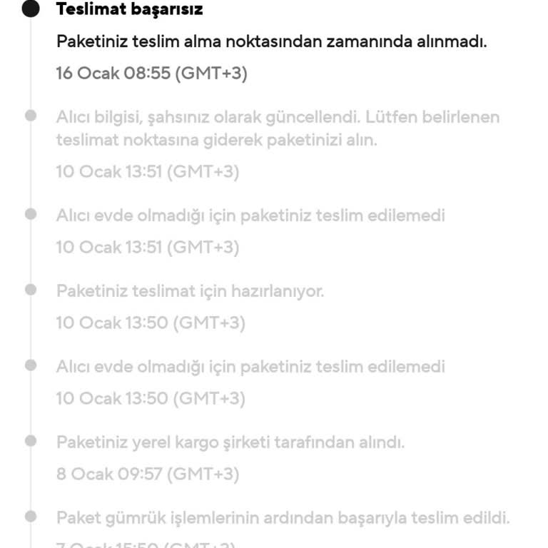 Kargom Neden Teslim Edilmedi?