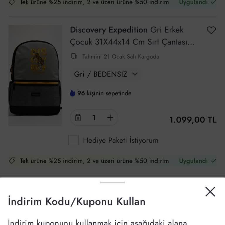 Boyner Uygulamasında İndirim Kodu Sorunu