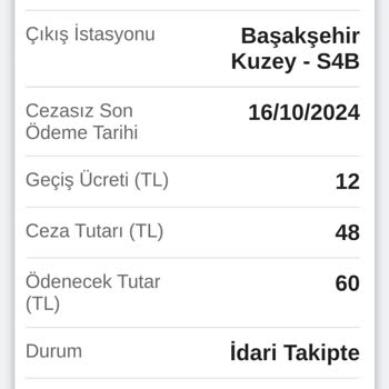 Köprü Geçiş Cezaları İçin Tebligat Eksikliği