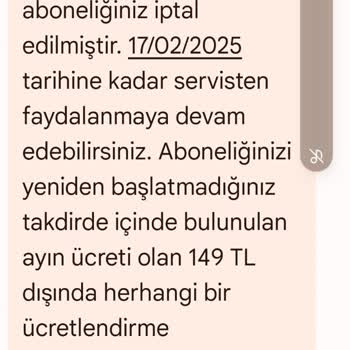 Yanlışlıkla Başlatılan Servis Üyeliği Ve İptal Talebi