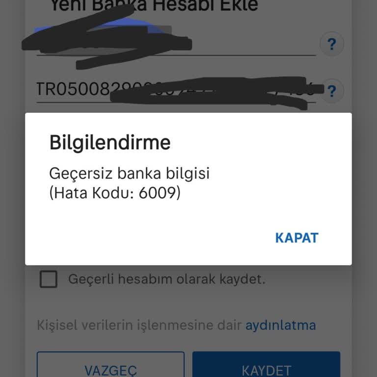 Param Güvende Hizmetinde Hata Kodu Sorunu