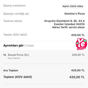 Yanlış Ve Soğuk Sipariş Hayal Kırıklığı