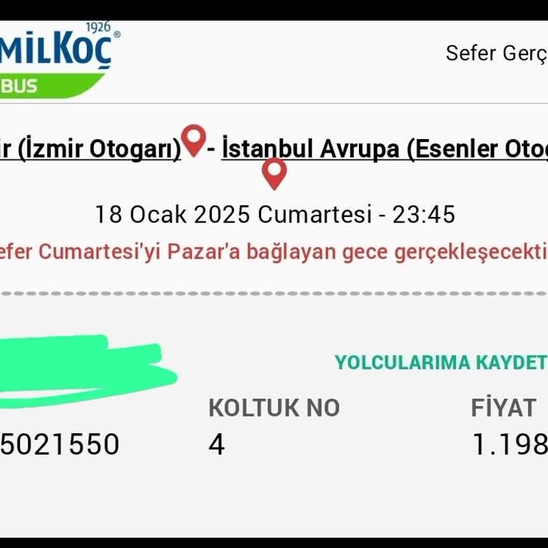 Kamil Koç'ta Çifte Rezervasyon Mağduriyeti