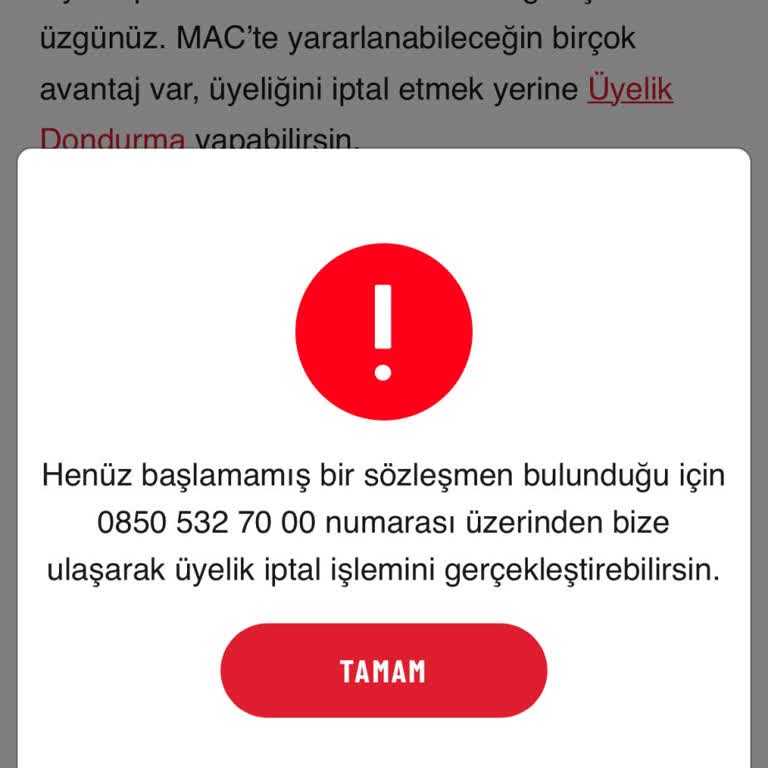 Macfit | Antalya Üyelik İptalinde Çıkmaz Sokak