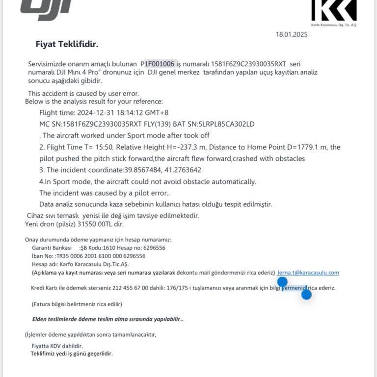 Garanti Sürecinde Sıvı Teması İddiası
