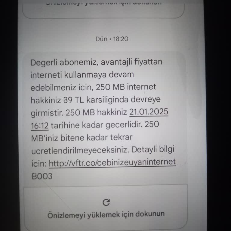 Habersiz Yapılan Paket Yüklemesi