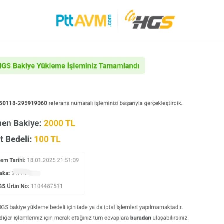 PTT HGS Uygulamasında Haksız Hizmet Bedeli Kesintisi Şikayeti