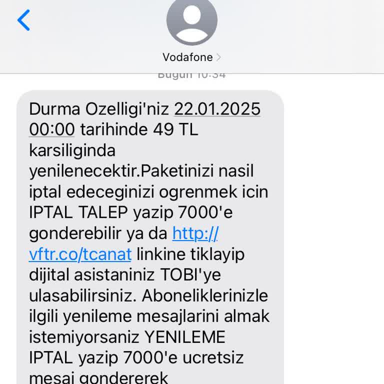 Vodafone'da İptal Sorunu Ve Erişim Zorluğu