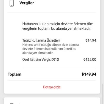 Vodafone'dan Yüksek Fatura Şoku Ve Müşteri Hizmetleri Sorunu
