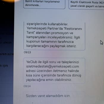 Yemeksepeti'nin Onaysız İndirimleri Ve İletişim Sorunları