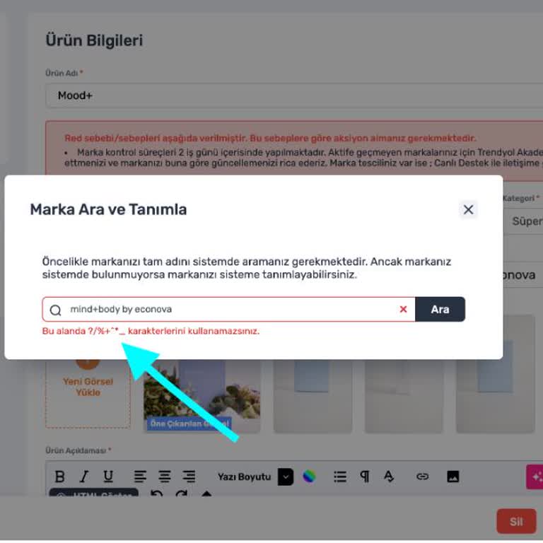 Trendyol'da Marka Tanımlama Sorunu Ve Satışların Aksaması