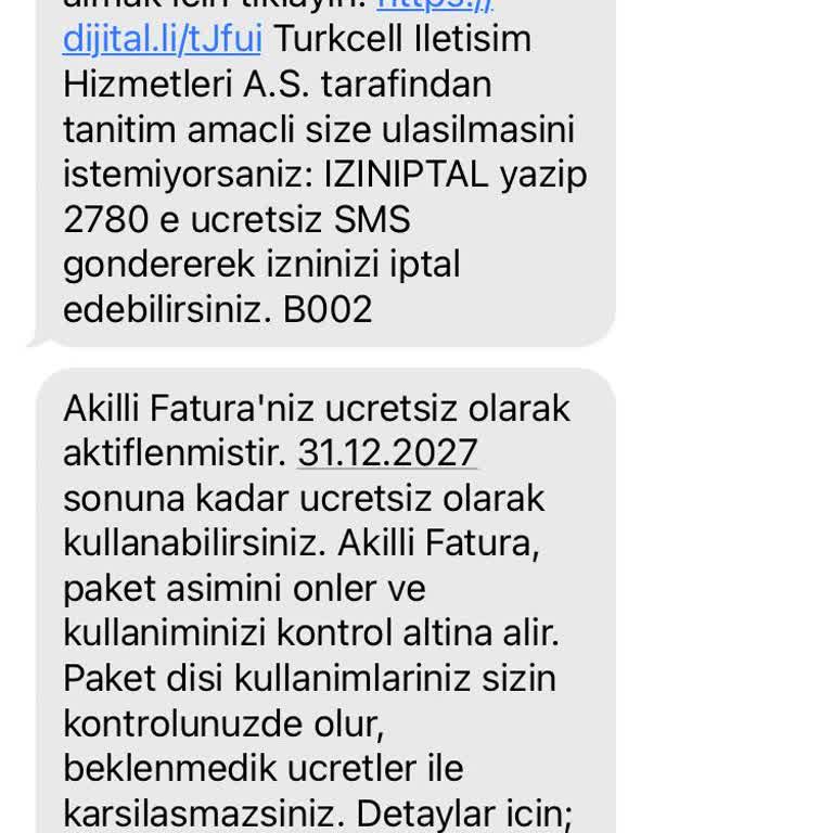 Yanıltıcı Fatura Bilgilendirmesi