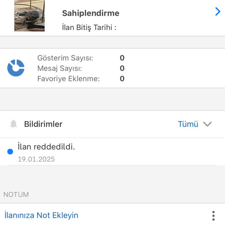 Sahibinden.com'da Ücretsiz Sahiplendirme İlanı Sorunu
