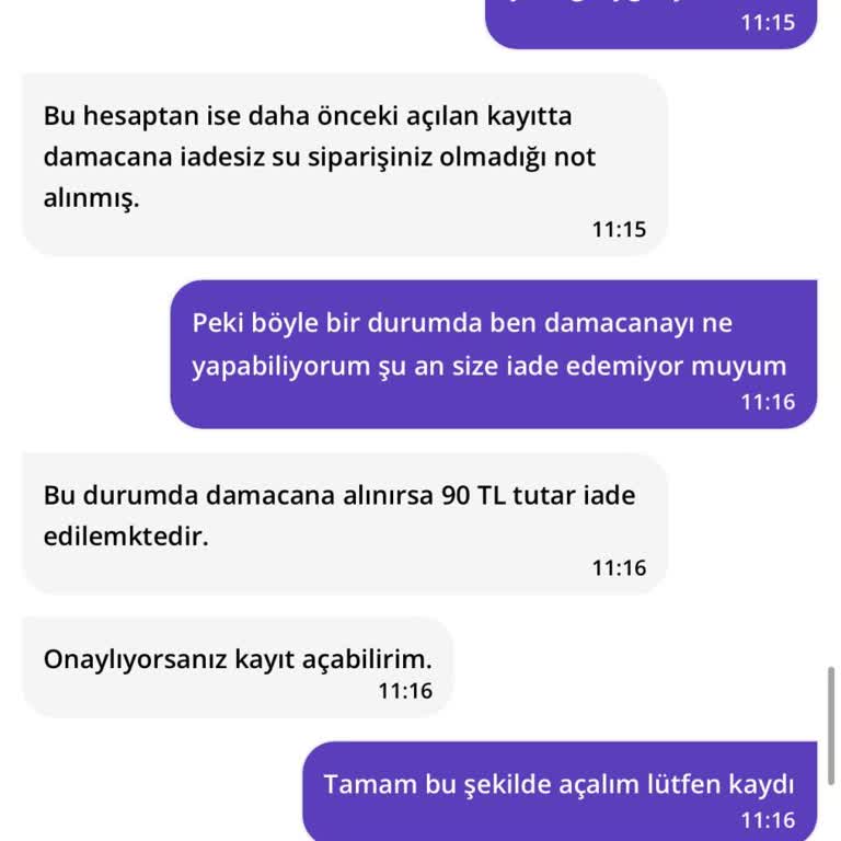 Getir Su'dan Damacana İade Kabusu: Sipariş Görünmüyor