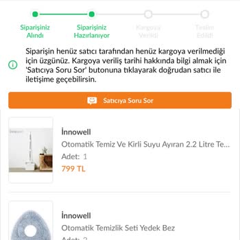 Trendyol'da Sipariş Hazırlanıyor Aşamasında Takıldı