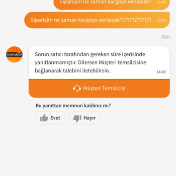 Trendyol'da Sipariş Hazırlanıyor Aşamasında Takıldı