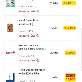 Bebek Bezi Kampanyasında Eksik İade Sorunu