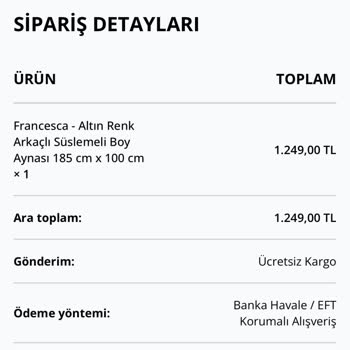Aynasiparis.com Ürün 10 Gündür Hazırlanıyor Gözüküyor