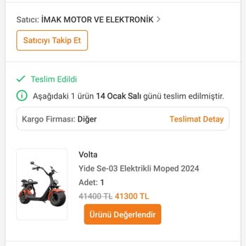 Volta SE-03'te Sürekli ECU Uyarısı Sorunu