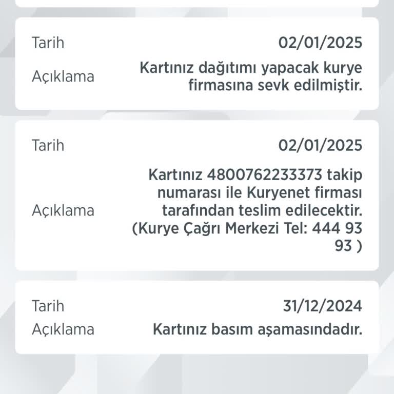 Ziraat Bankası Ve Kuryenet Arasında Kaybolan Kredi Kartı