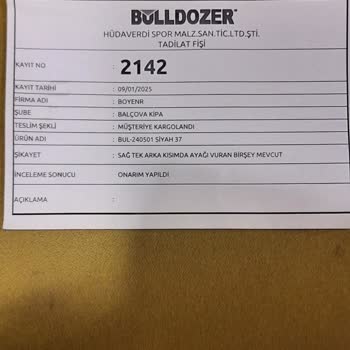 Boyner'den Aldığım Botun Üretim Hatası Ve Yetersiz Destek