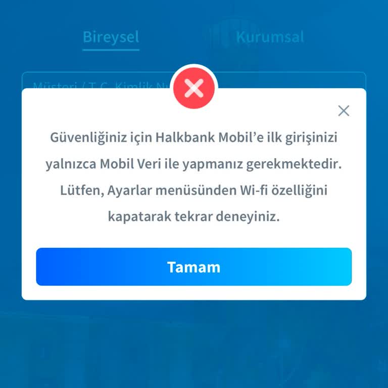 Halkbank Mobil Uygulama Sorunu