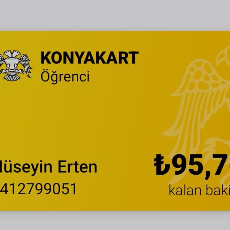 Konya Kartıma Yüklenen 100 TL Ortadan Kayboldu