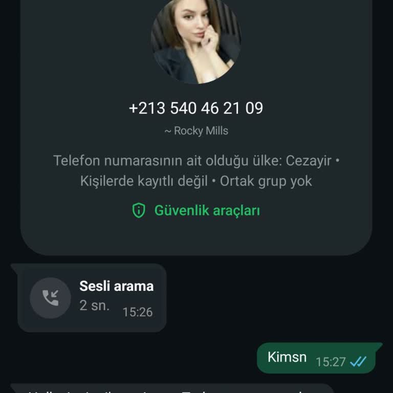 Bilinmeyen Numaradan Gelen Rahatsız Edici Arama