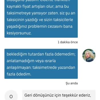 Uber'de Fazla Ücret Çekimi Ve İade Sorunu
