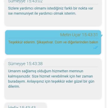 İdefix Müşteri Hizmetleri İle İletişim Sorunu Ve Zaman Kaybı