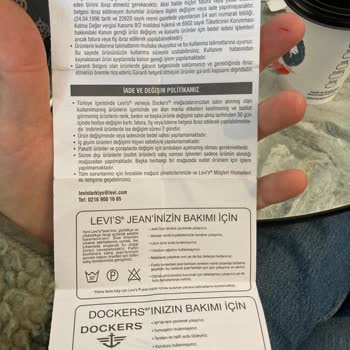 Levis'tan Hediye Çeki Mağduriyeti